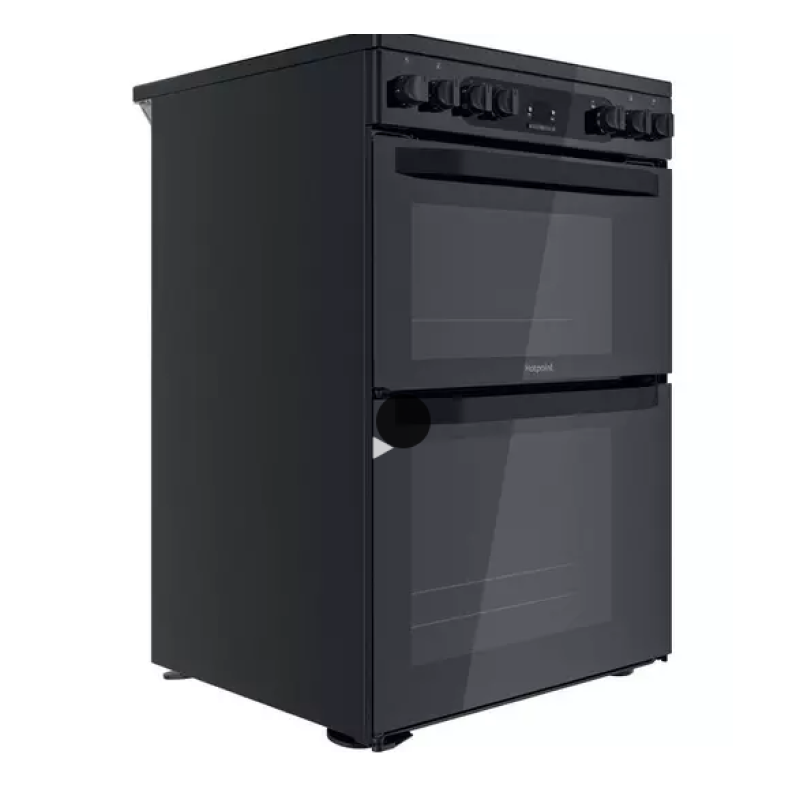 Hotpoint HDM67V92HCB/UK - Black 4 Zone Electric Cooker - Catalytic cleaning - A/A energy