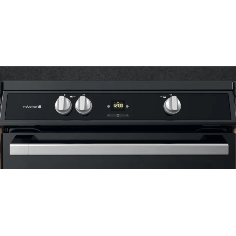 Hotpoint HDT67I9HM2C/UK - Black 4 Zone Electric Cooker - Catalytic cleaning - A/A energy