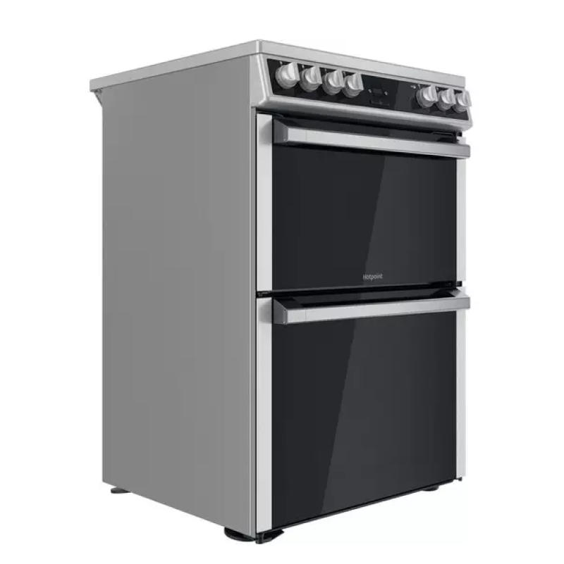 Hotpoint HDT67V9H2CX/UK - Stainless steel 4 Zone Electric Cooker - Catalytic cleaning - A energy - Display