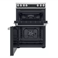 Hotpoint HDT67V9H2CX/UK - Stainless steel 4 Zone Electric Cooker - Catalytic cleaning - A energy - Display