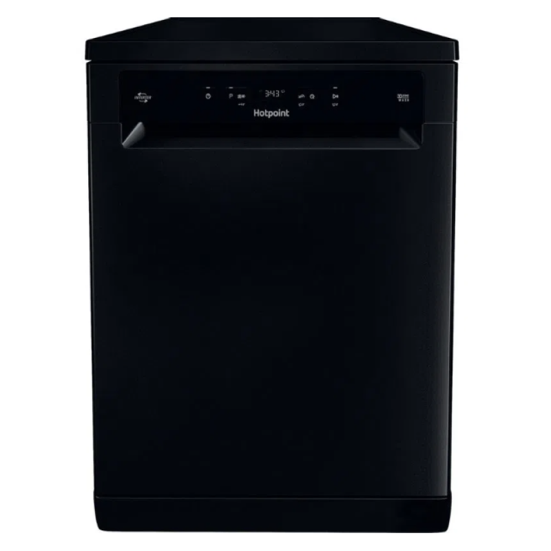 Hotpoint HFC 3C26 WC B UK - Black Freestanding Dishwasher - D energy