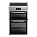 Hotpoint HFE6VDC2ASX - Stainless Steel 60cm Double Oven Ceramic Cooker - A/A Energy Rating