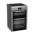 Hotpoint HFE6VDC2ASX - Stainless Steel 60cm Double Oven Ceramic Cooker - A/A Energy Rating
