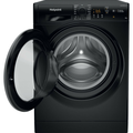 Hotpoint NSWM 1046 BS UK - Black Freestanding 10KG Washing Machine - 1400 RPM - A energy