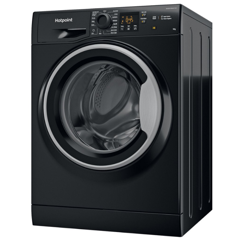 Hotpoint NSWM 965C BS UK N - Black Freestanding 9KG Washing Machine - 1600 RPM - C energy