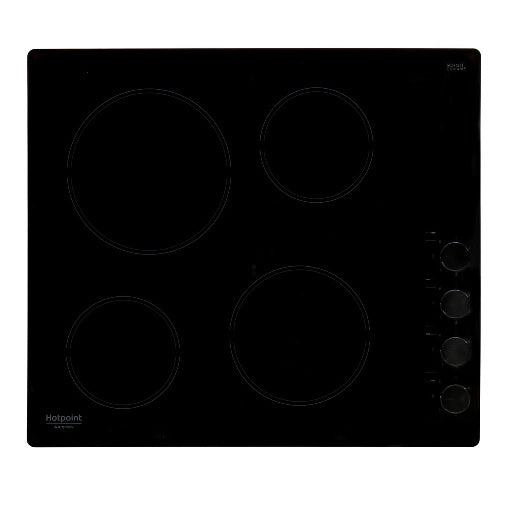 Hotpoint HR 619 C H - Black 4 Zone Ceramic Hob