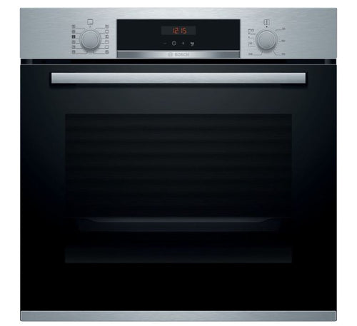 Bosch HRS574BS0B - Stainless steel Built in Electric Single Oven - Pyrolytic cleaning - A energy