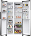 Haier HSR5918DNMP - Inox American Fridge Freezer - Side by Side - D Rated