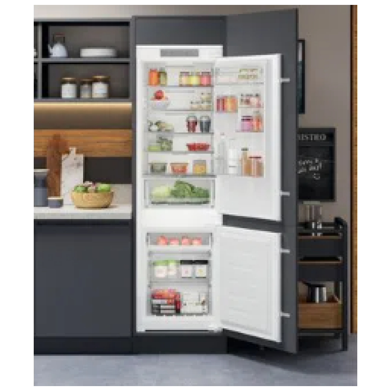 Hotpoint HTC18 T311 UK - White Integrated 70/30 Frost Free Fridge Freezer - F energy