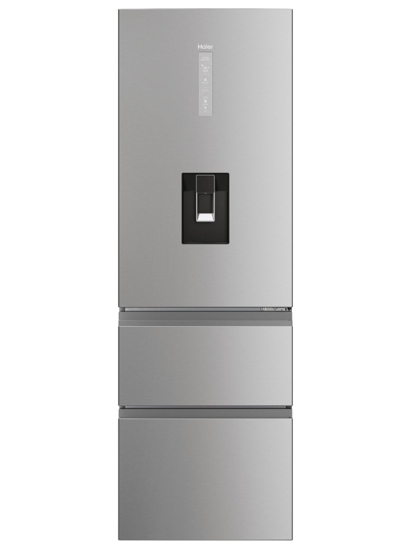 Haier HTW5618DWMG - Silver Freestanding Frost Free Fridge Freezer - D energy