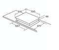 CDA HVG721BL - Black 5 Zone Gas Hob - Display