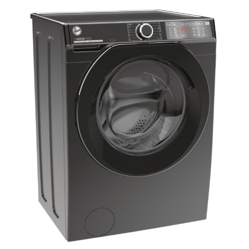 Hoover HWB412AMBCR - Graphite Freestanding 12KG Washing Machine - 1400 RPM - A energy