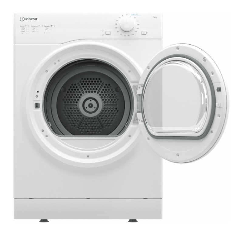 Indesit I1 D80W UK - White 8KG Vented Dryer - C energy