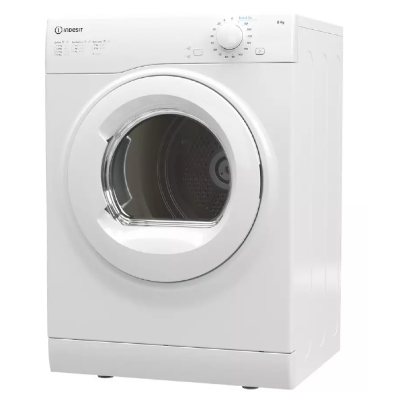 Indesit I1 D80W UK - White 8KG Vented Dryer - C energy