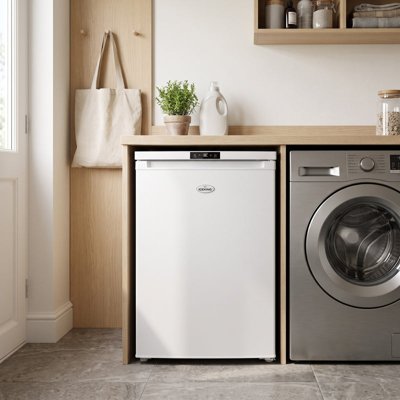 IceKing IK90TNFWH - White Under Counter Freezer - Frost Free - A+ energy