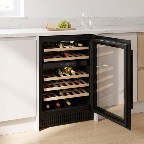 Iceking IKWC605BK - Black Wine Coolers - Dual Zone - A+ energy