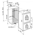 Liebherr ICNe5103 - Stainless Steel Integrated Fridge Freezer - 253L Total Capacity - 70/30 Split - E Energy Rating