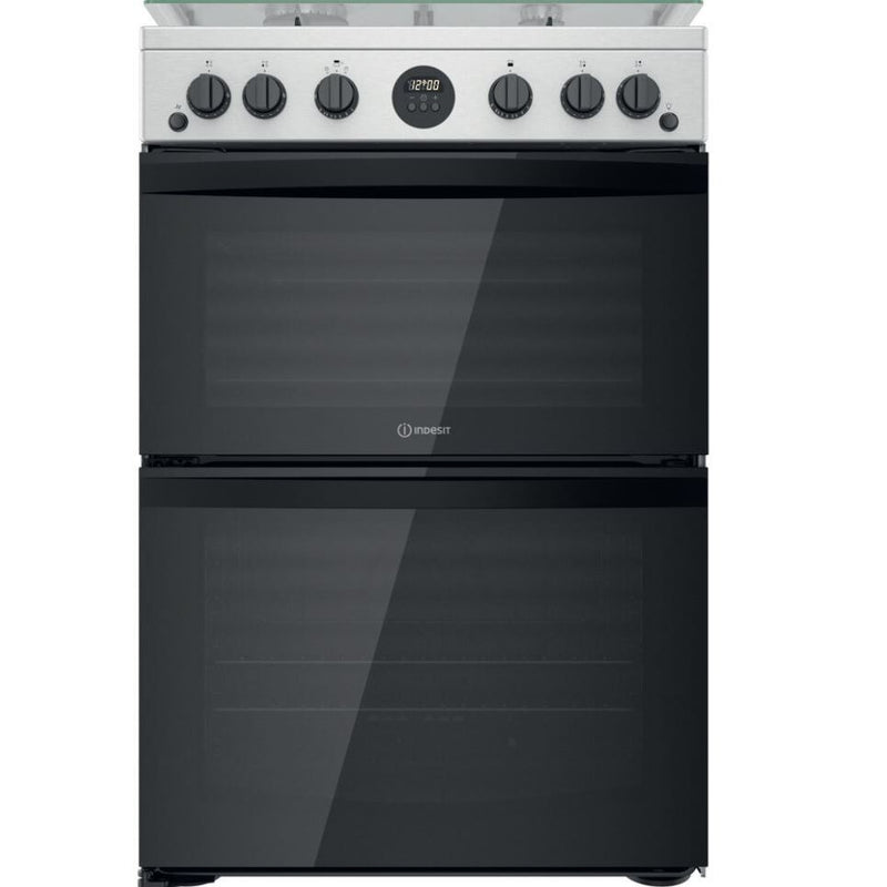 Indesit ID67G0MCX/UK - Stainless steel 4 Zone Gas Cooker - A/A energy