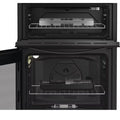 Indesit IDG6GB- Black 60cm Gas Double Cooker - A+ Energy Rating - Display