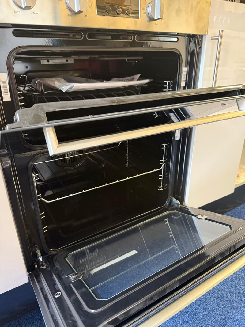 Indesit IDU 6340 IX - Stainless steel Built under Electric Double Oven - B/B energy - Display