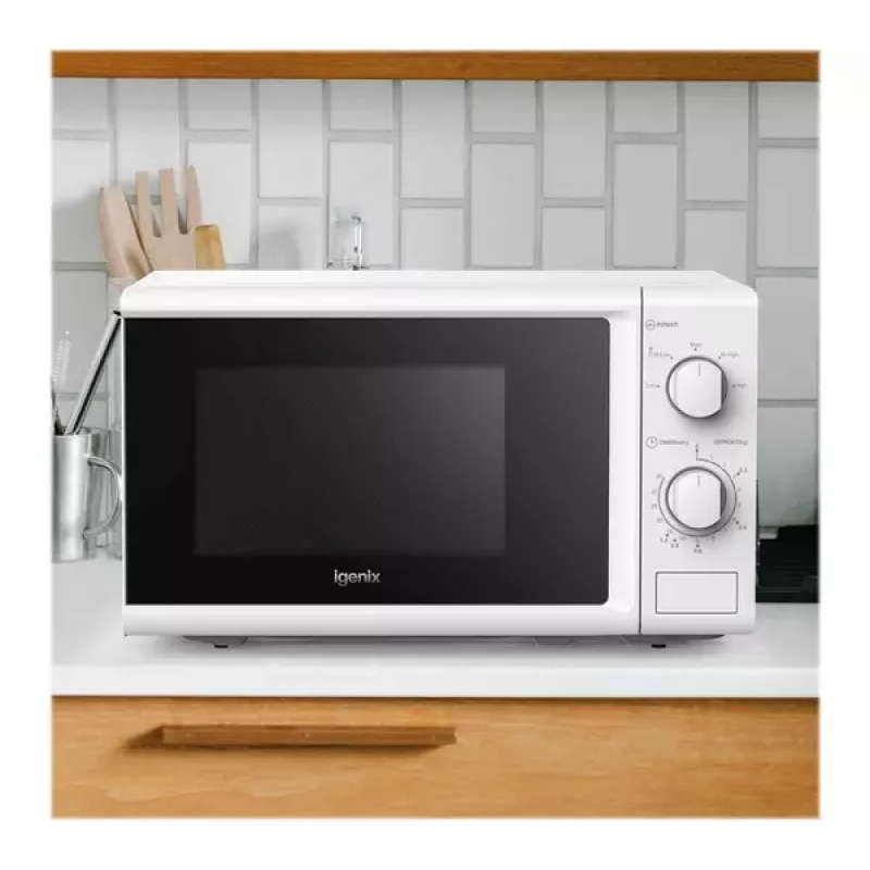 Igenix IGM0820W - White Freestanding Electric Microwave