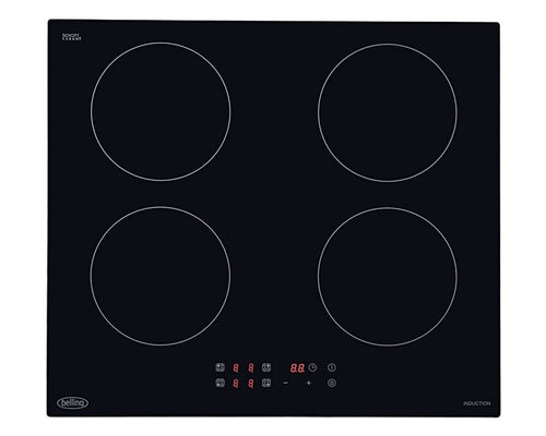 Belling IHT6013 BLK 444410125 - Black 4 Zone Electric Hob - Display