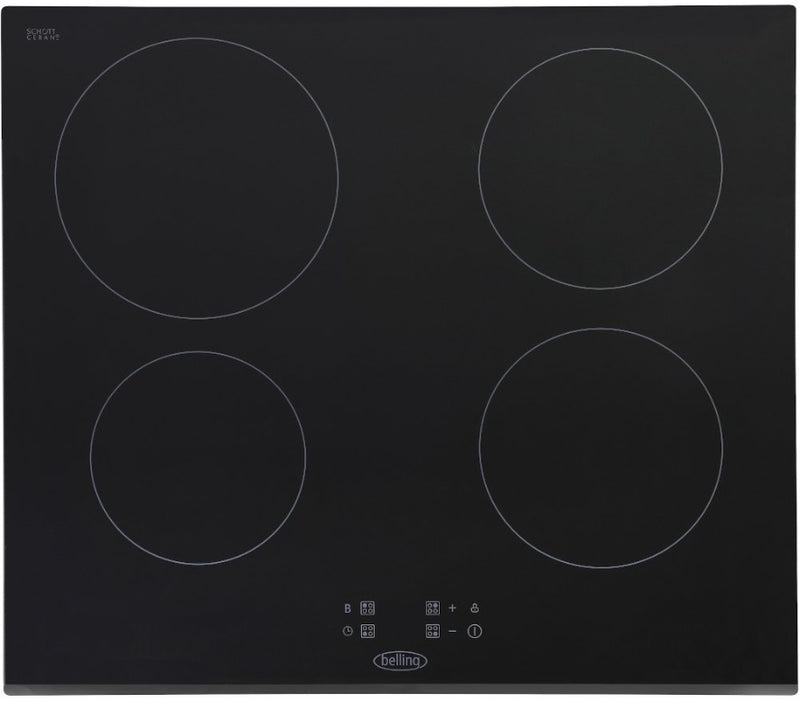 Belling IHT603 BLK - Black 4 Zone Induction Hob