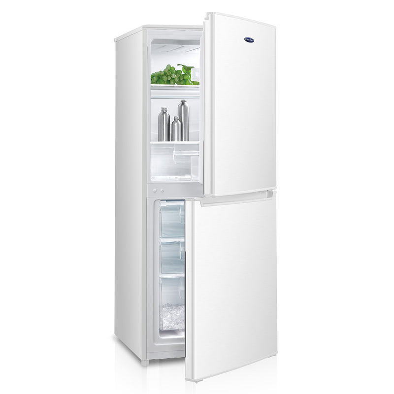 Iceking IK5558EW - White Freestanding Manual Defrost Fridge Freezer - E energy