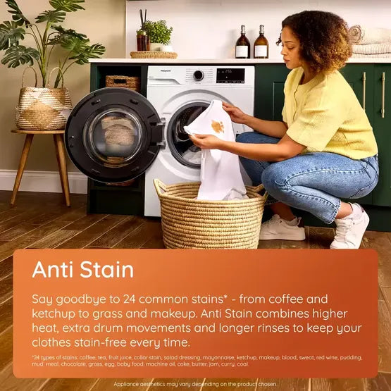 Hotpoint H 101 ANTI STAIN UK  Anti-Stain  10kg Washing Machine with 1400 rpm - White - A Rated