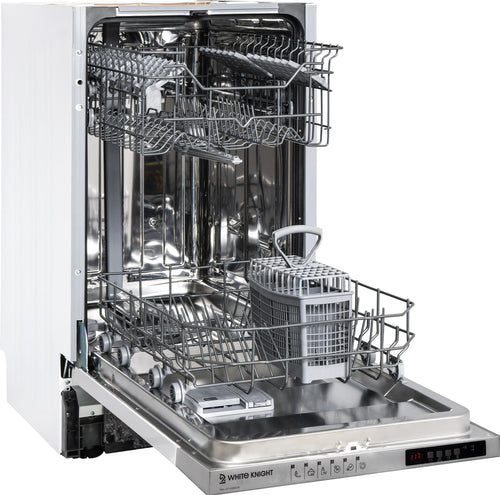 White Knight AT45BIDW  White 45Cm Integrated Dishwasher - E rated