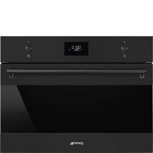 Smeg SO4301M1N - Black 40L Combination Microwave Oven - Ever Clean Enamel - A Energy