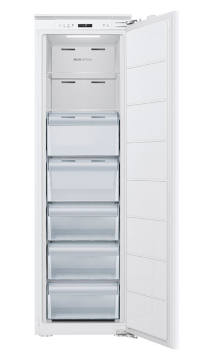 Teknix BITHTZFF - White 235L Integrated Tall Freezer - Total No Frost - E energy
