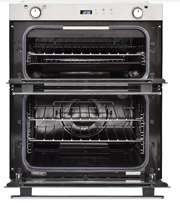 Belling BI702G STA 444444793 - Stainless steel Built under Gas Double Oven - A/A energy