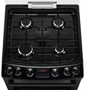 Zanussi ZCK66350BA - Black 4 Zone Cooker - A/A energy