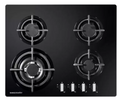 Rangemaster RMB60HPNGFGL - Black 4 Zone Gas Hob