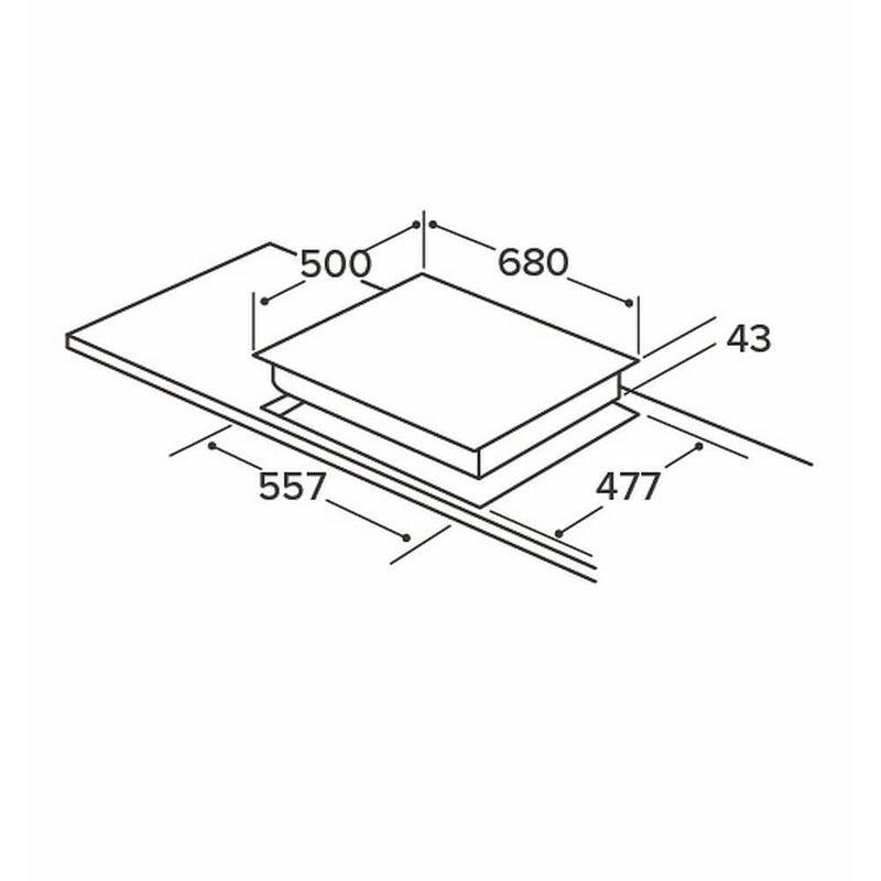 CDA HG7351SS - Stainless steel 5 Zone Gas Hob