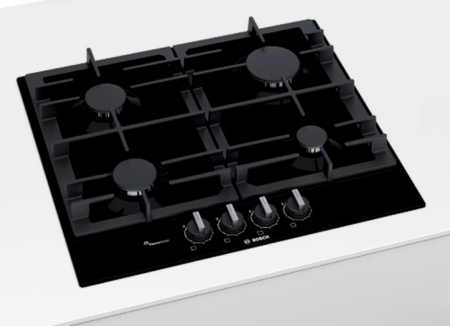 Bosch PCP6A6B90 - Black 4 Zone Gas Hob
