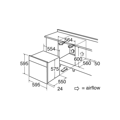 CDA SL100SS - Stainless steel Built in Electric Single Oven - A energy