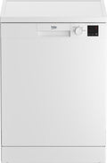 Beko DVN04X20W - White Freestanding Dishwasher - E energy - Display