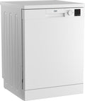 Beko DVN04X20W - White Freestanding Dishwasher - E energy - Display