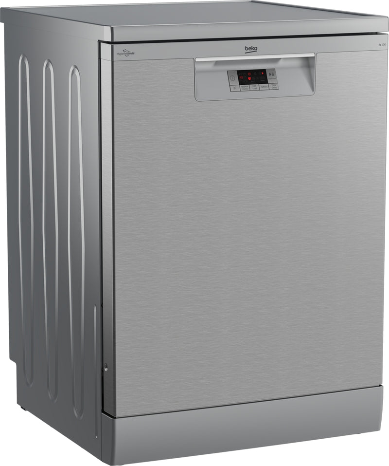 Beko BDFN15420X - Freestanding Full Size Dishwasher with HygieneIntense - E energy