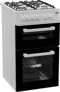Beko KDG580W 50cm Freestanding Gas Twin Cavity Cooker -Display