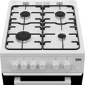 Beko KDG580W 50cm Freestanding Gas Twin Cavity Cooker