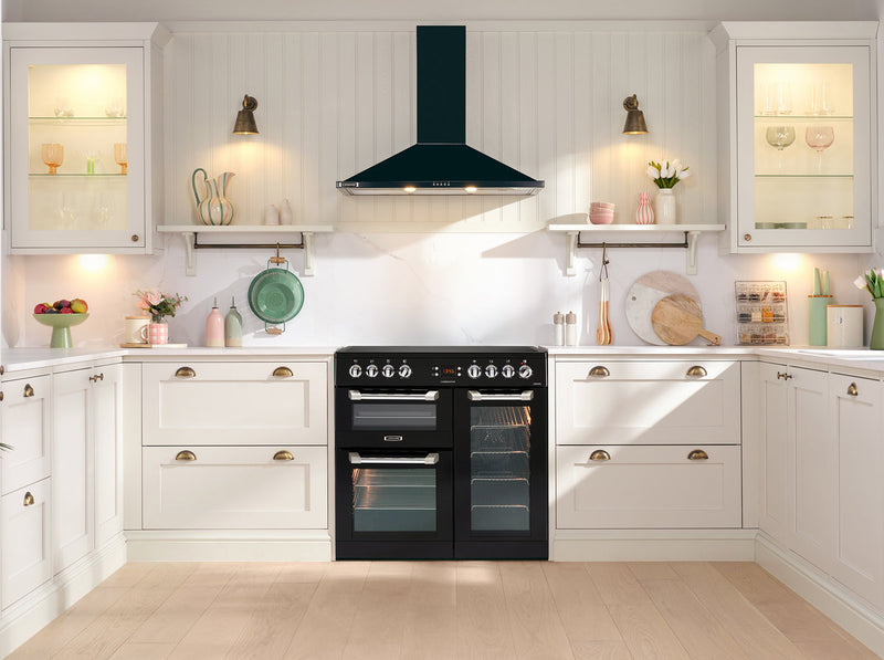 Leisure Cuisinemaster CS90C530X - Black 90cm Range Cooker - Three Ovens, Five Zone Ceramic Hob - A Energy Rating