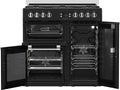 Leisure Chefmaster CC90F531 - Black 90cm Dual Fuel Range Cooker - 5 Burner Gas Hob, 3 Ovens - A Energy