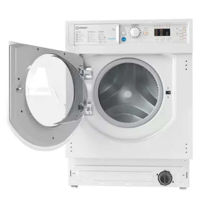 Indesit BI WMIL 71252 UK N - White Integrated 7KG Washing Machine - 1200 RPM - E energy