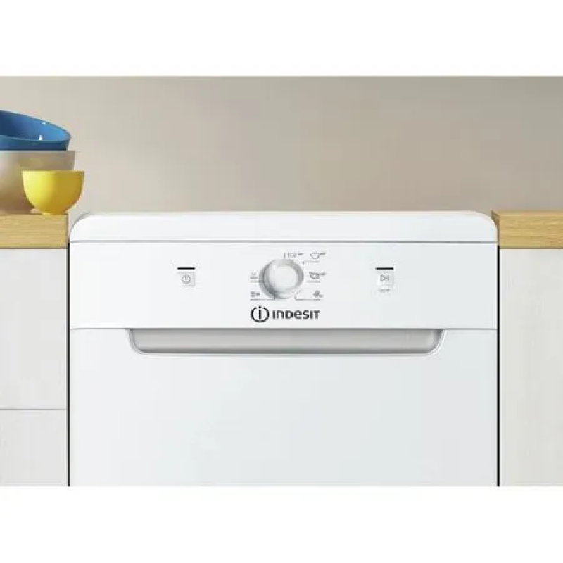 Indesit DF9E 1B10 UK - White Freestanding Dishwasher - F energy