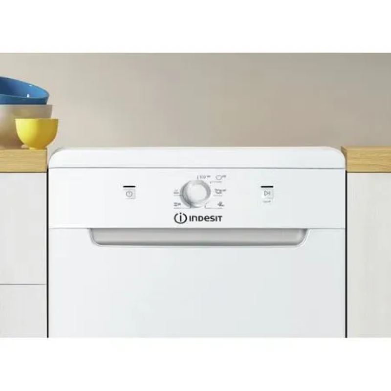 Indesit DF9E 1B10 UK - White Freestanding Dishwasher - F energy - Display