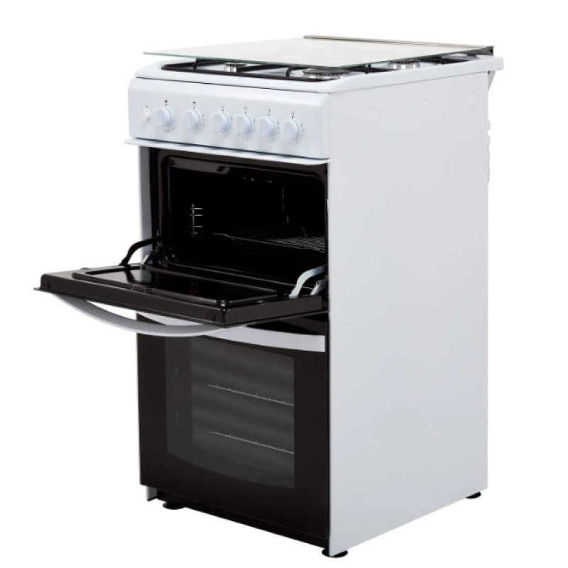 Indesit ID5G00KMW/UK /L - White 4 Zone Gas Cooker - A energy