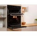 Indesit IDD 6340 BL - Black Built in Electric Double Oven - A energy